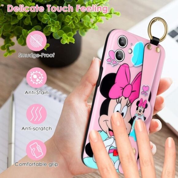 Disney Minnie Mouse iPhone 12 Mini Phone Case/Lanyard - Picture 3 of 3